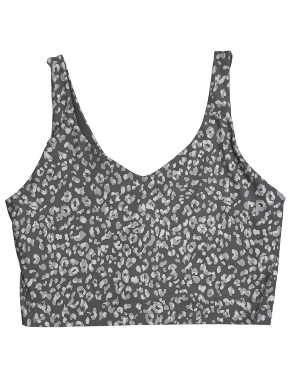 {Old Navy} "Powersoft Light Support Long Line Sports Bra" Gray Leopard WAT8